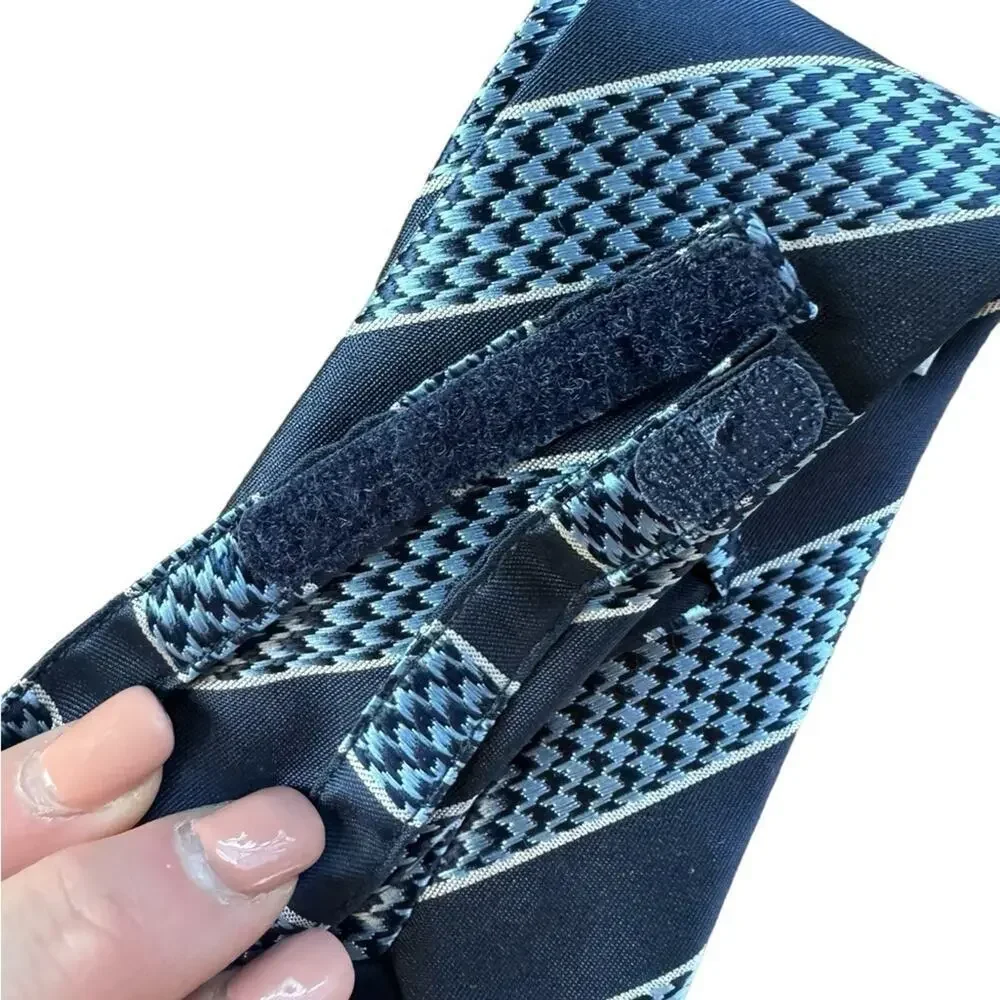 Janie and Jack Blue Stripe Adjustable Tie Child 0-3